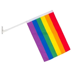 Pride Fasadflagga med Stång