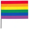 Prideflagga på Pinne
