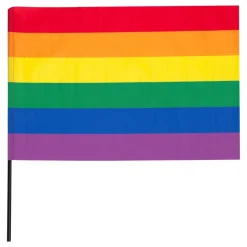 Prideflagga på Pinne