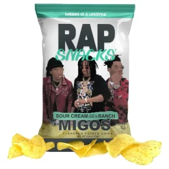 RAP Snacks Migos Sour Cream With A Dab Of Ranch
