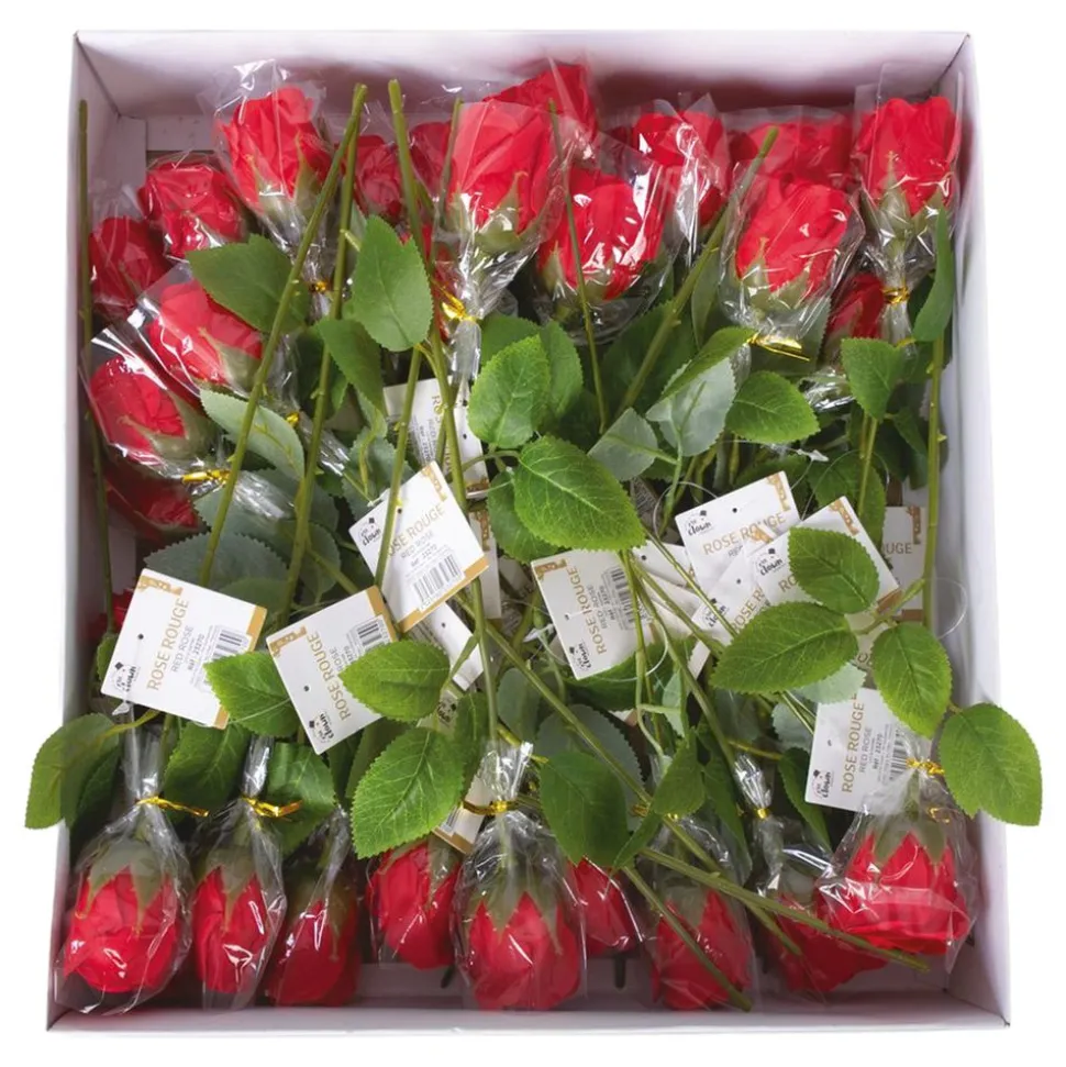 Röda Rosor i Plast