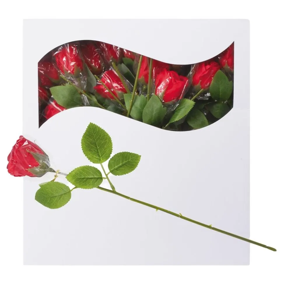Röda Rosor i Plast