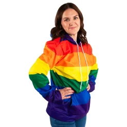 Regnbågsfärgad Hoodie