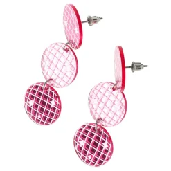 Örhängen Rosa Discokulor