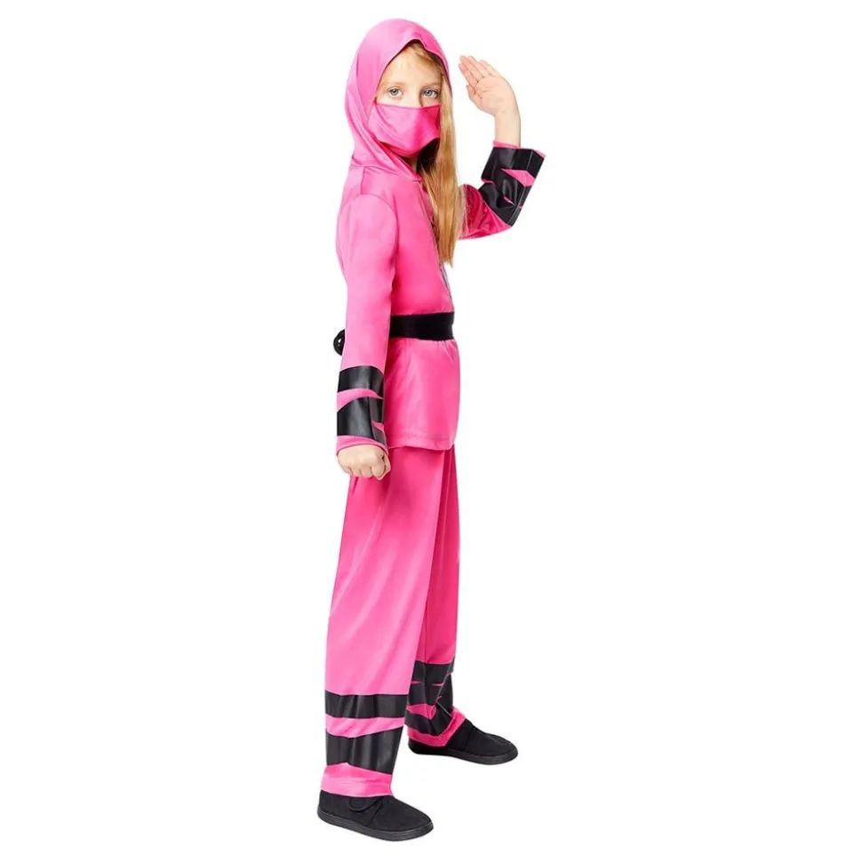 Rosa Ninja Barn Maskeraddräkt