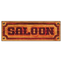 Saloonskylt i Papp