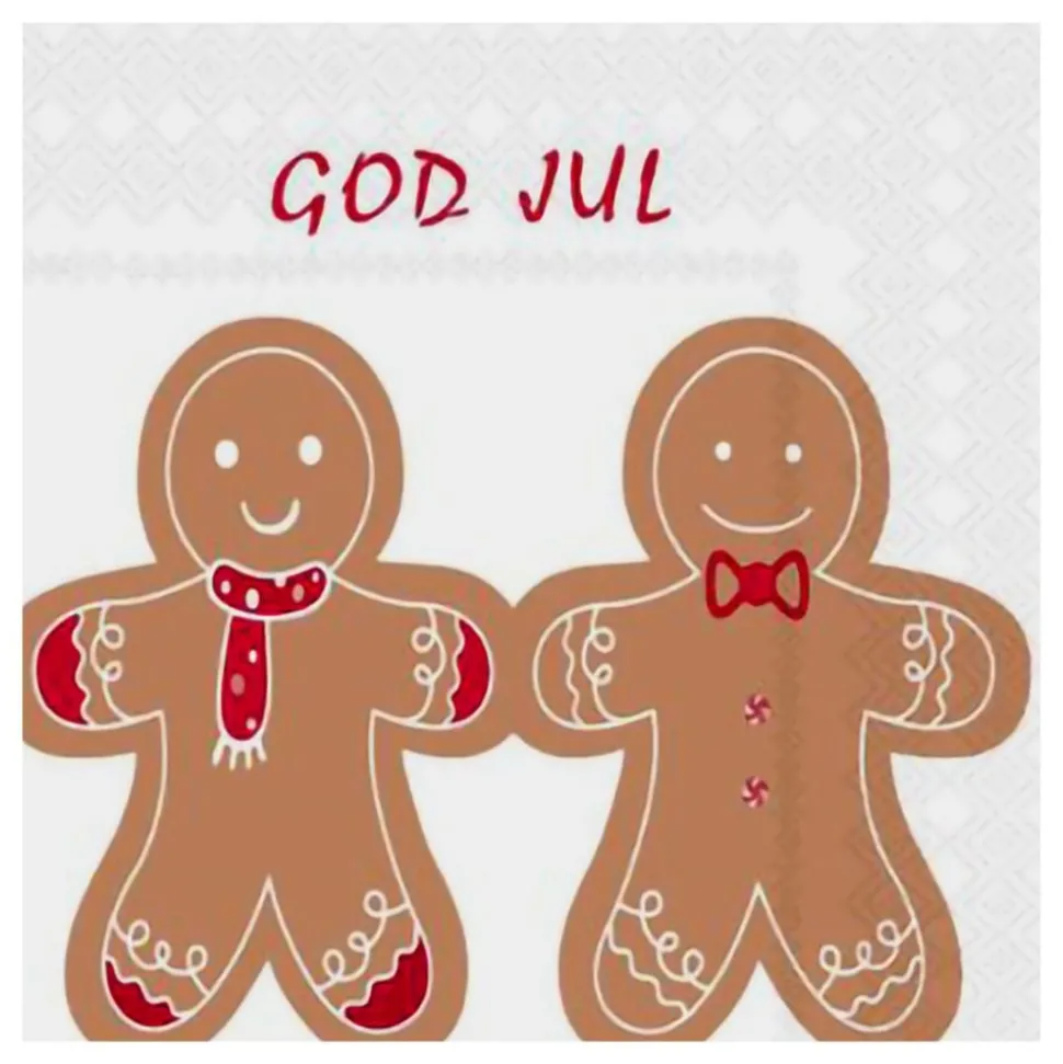 Servetter Pepparkaksfigurer
