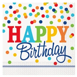 Servetter Polka Dot Happy Birthday