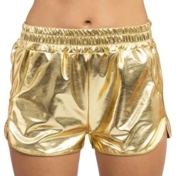 Shorts Metallic Guld