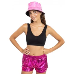Shorts Metallic Rosa