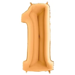 Sifferballong Guld Metallic
