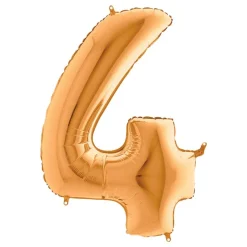 Sifferballong Guld Metallic