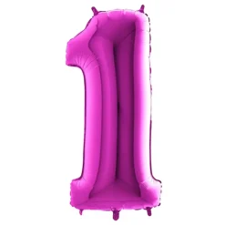 Sifferballong Lila Metallic