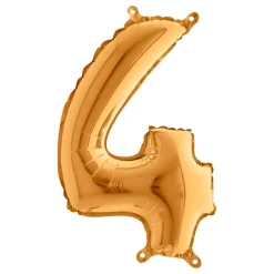 Sifferballong Mini Guld Metallic