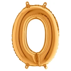 Sifferballong Mini Guld Metallic