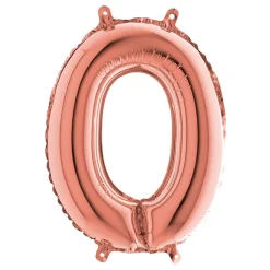 Sifferballong Mini Roséguld Metallic