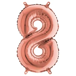 Sifferballong Mini Roséguld Metallic