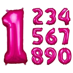 Sifferballong Rosa Metallic