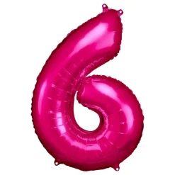 Sifferballong Rosa Metallic