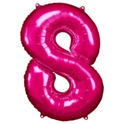 Sifferballong Rosa Metallic
