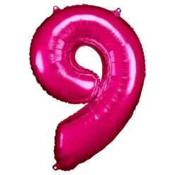 Sifferballong Rosa Metallic