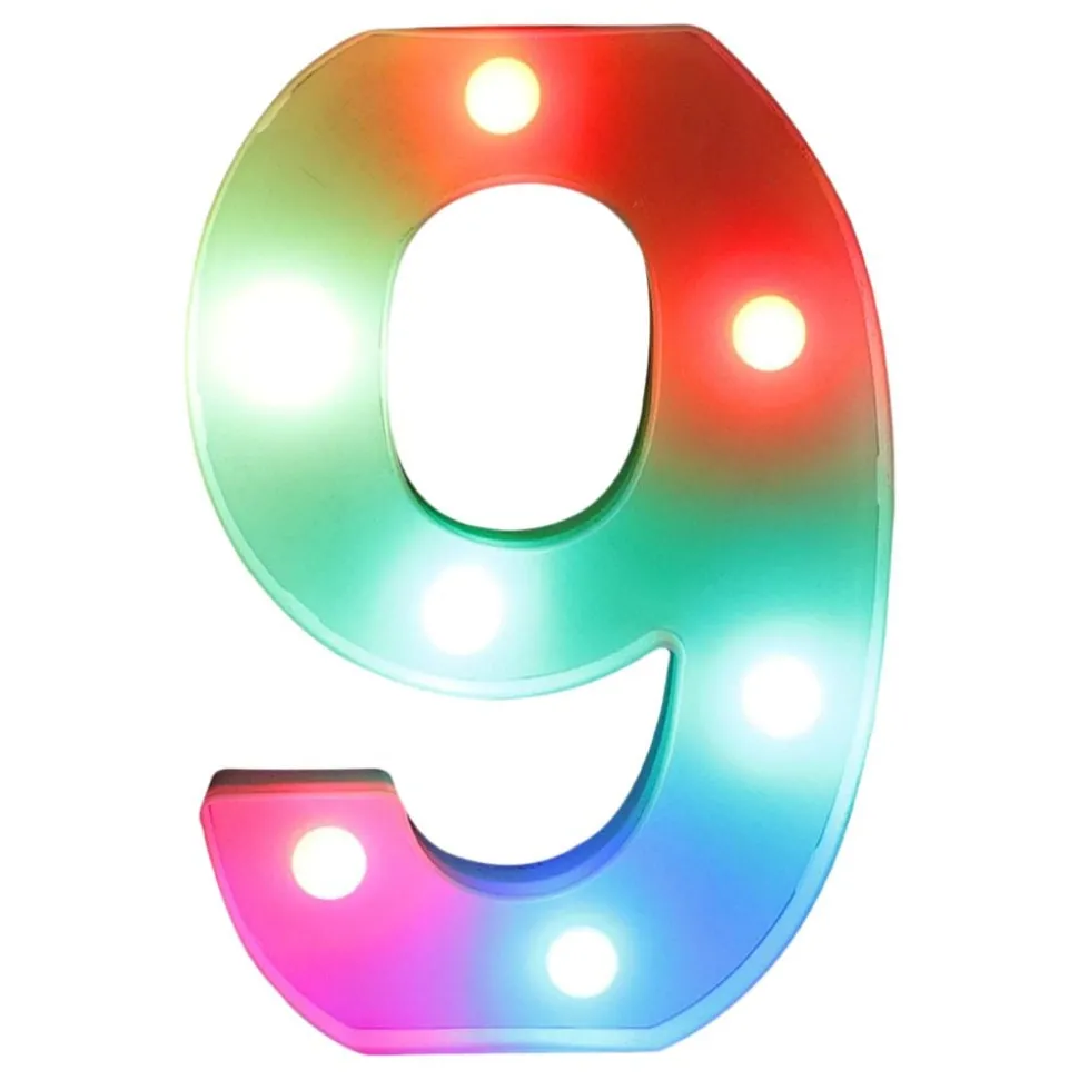 Siffra RGB med LED-Belysning