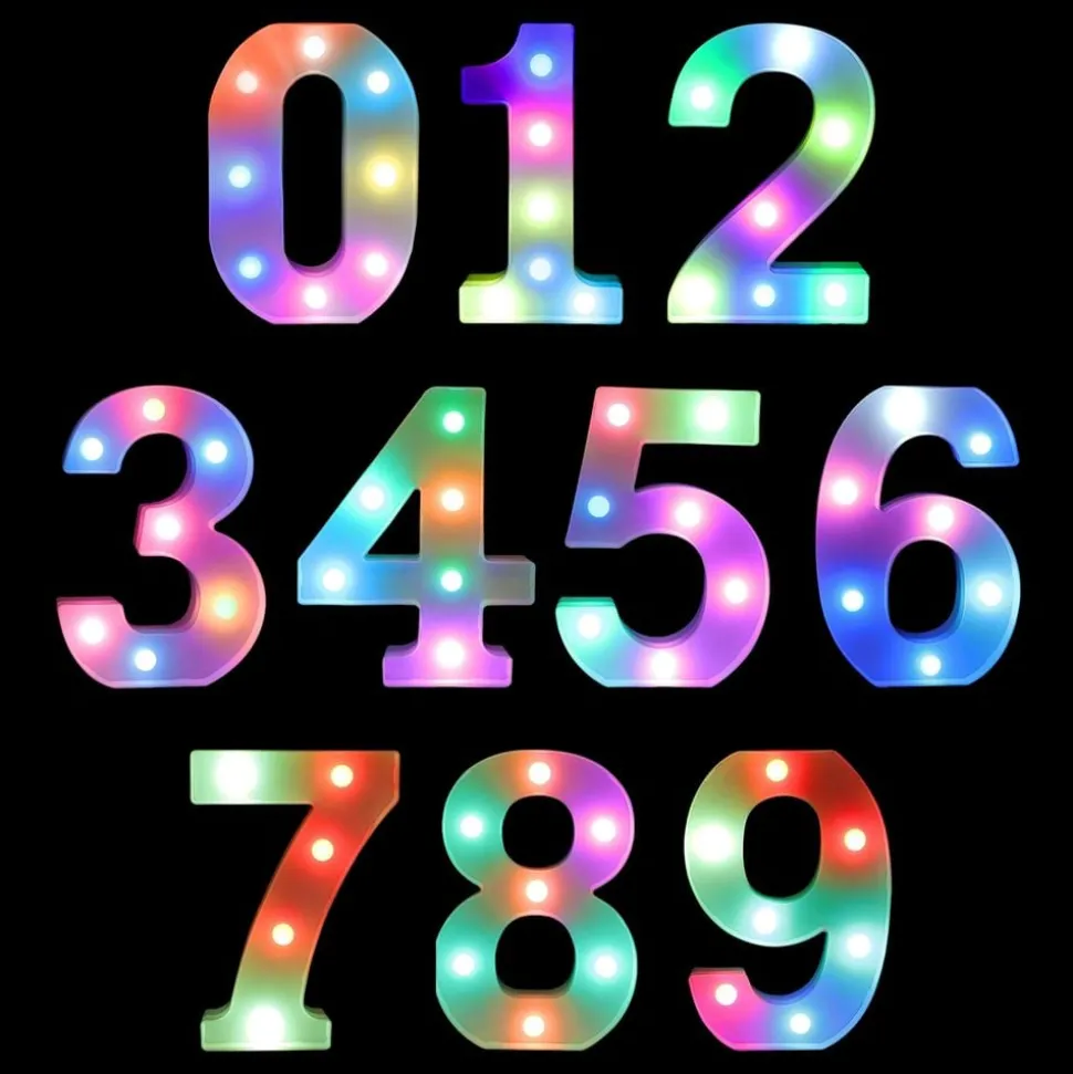 Siffra RGB med LED-Belysning