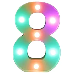 Siffra RGB med LED-Belysning