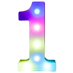 Siffra RGB med LED-Belysning