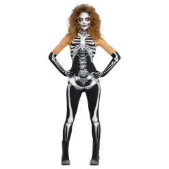 Skelett Jumpsuit Maskeraddräkt