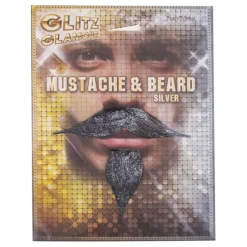 Skägg & Mustasch Silver