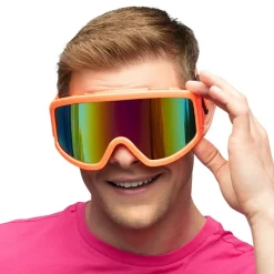Skidglasögon Neonorange