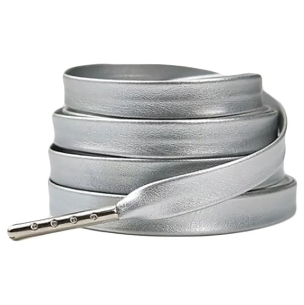 Skosnören Silver Metallic