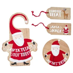 Skyltar i Trä Santa
