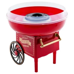 Sockervaddsmaskin Mini med Vagn Röd