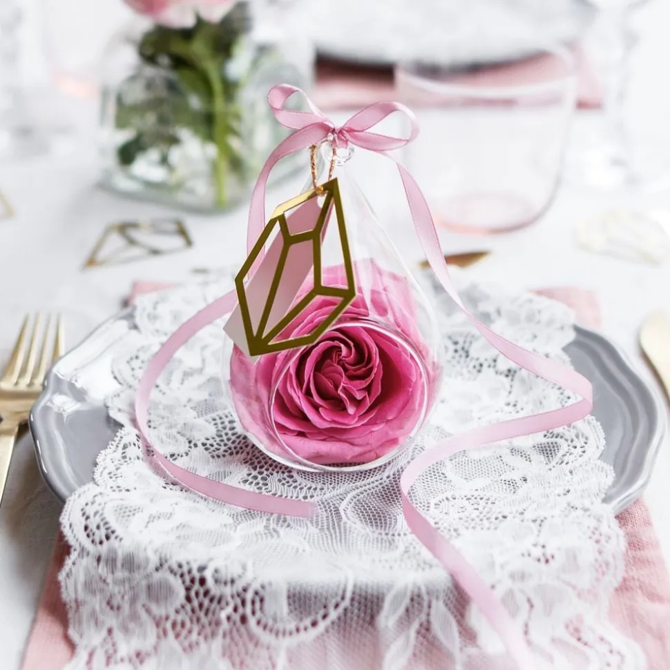 Spetsband Blommor Off-White på Rulle