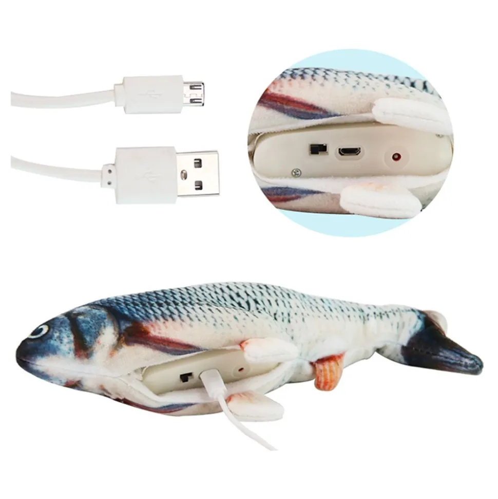 Sprattlande Fisk Kattleksak