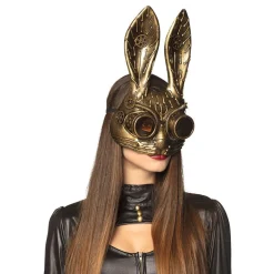 Steampunk Kanin Halvmask