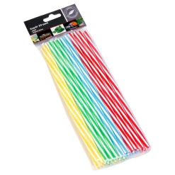 Sugrör i Plast Randiga
