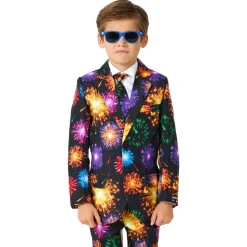 Suitmeister Boys Fireworks Black Kostym