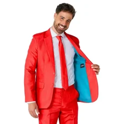 Suitmeister Röd Kostym