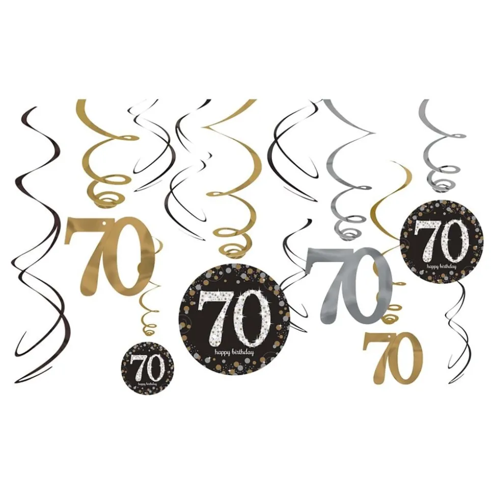 Swirls 70 Silver/Guld Glitter