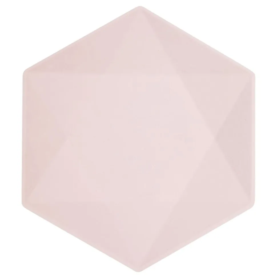 Tallrikar Hexagonala Vert Decor Rosa