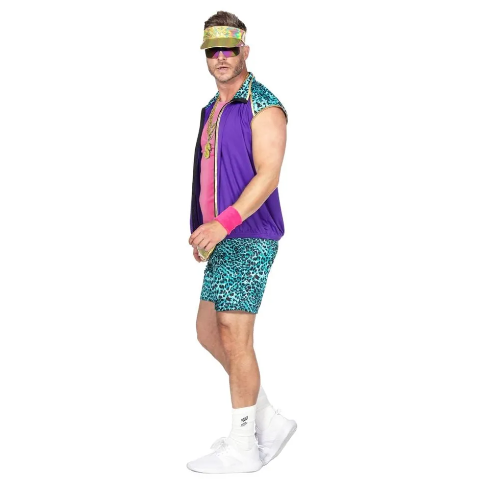 80-tals Aerobics Herr Maskeraddräkt