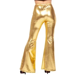 70-tals Byxor Dam Guld Metallic