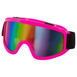 80-tals Skidglasögon Neonrosa