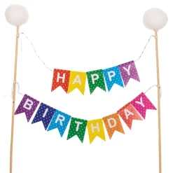 Tårtdekoration Happy Birthday Vimpel