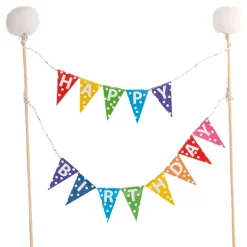 Tårtdekoration Happy Birthday Vimpel