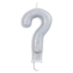 Tårtljus Siffra Glitter Silver