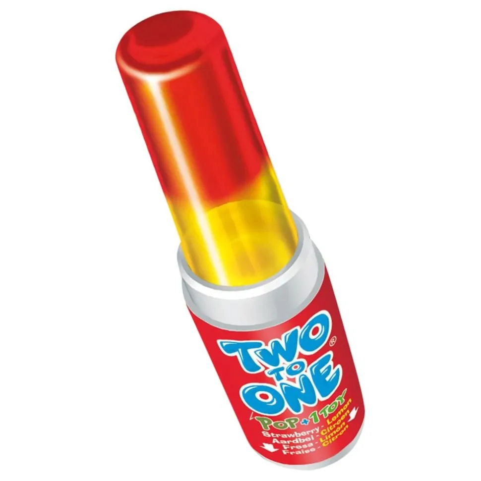 Two To One Jordgubb/Lime Godisklubba